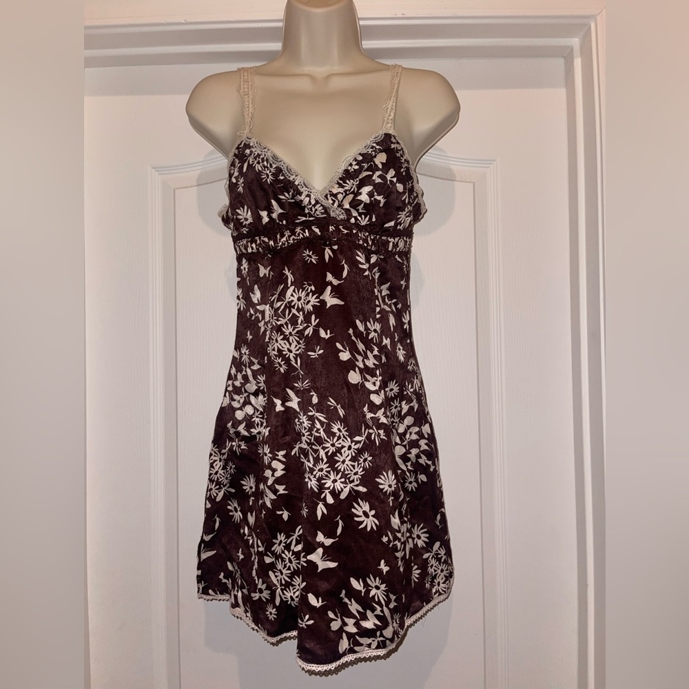 Brown Floral Dress